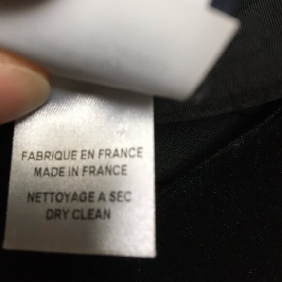 French black silk sculptural cocoon dress, US 6, NWOT - Picture 12 of 13